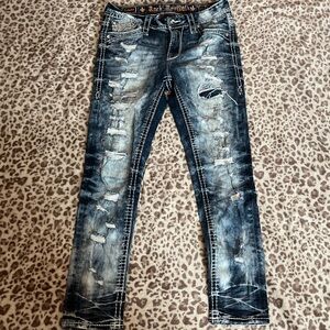 Rock revival men’s skinny jeans